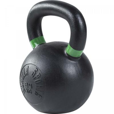 GORILLA SPORTS Kettlebell en fonte noir avec couleur ray&eacute; poign&eacute;es de 24kg - Halt&egrave;re russe