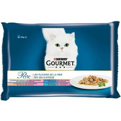 GOURMET  Plaisirs de la mer - Pour chats - 4x85 g