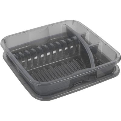 ROTHO Gouttoir &agrave; vaisselle g&eacute;om&eacute;trique  Anthracite