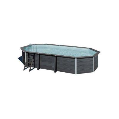 GRE GR&Eacute; - Piscine hors sol ovale en composite 6,64 x 3,86 x 1,54 m