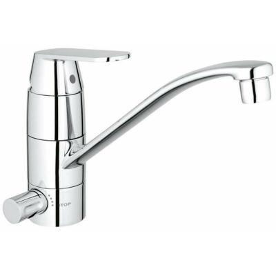 GROHE Mitigeur d'&eacute;vier EUROSMART C DN 15 robinet d'arr&ecirc;t int&eacute;gr&eacute; chrom&eacute;chrom&eacute;