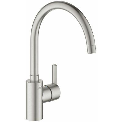GROHE  Feel Mitigeur de cuisine avec bec rehauss&eacute; r&eacute;glable Supersteel