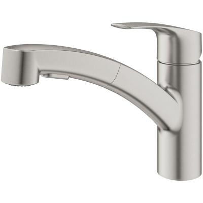 GROHE  - Mitigeur Monocommande Evier eurosmart Supersteel 30305DC1