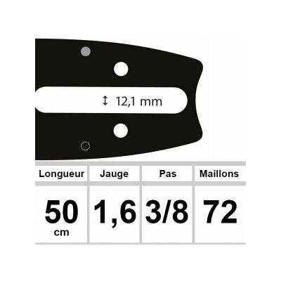 OZAKI Guide cha&icirc;ne 0.063" 1.6 mm 3/8" 
