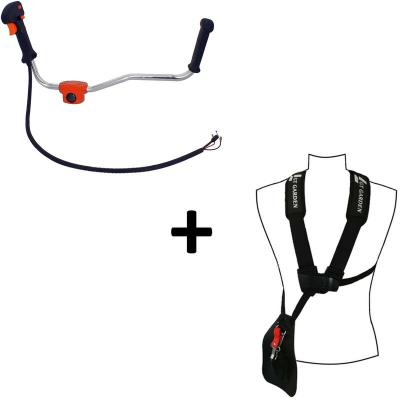 GT GARDEN Guidon et harnais pour d&eacute;broussailleuse
