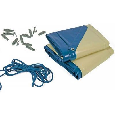 HABITAT ET JARDIN B&acirc;che hiver pour piscine miami - bahia - 280 gr-m&acirc;&sup2; - bleu