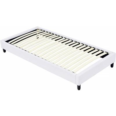 HABITAT ET JARDIN Sommier tapissier &agrave; lattes - 90 x 190 cm - 20 lattes - Blanc