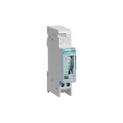 HAGER Interrupteur horaire programmable - Journalier - 1 voie - Sans r&eacute;serve de marche