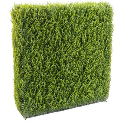 Pegane - haie artificielle haute gamme Sp&eacute;cial ext&eacute;rieur / Cypr&egrave;s artificiel Juniperus vert - Dim : 65 x 23 x 95 cm