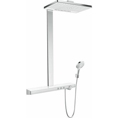 HANSGROHE Showerpipe Rainmaker Select 460 2Jet Blanc Chrom&eacute; 