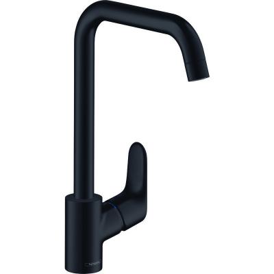 HANSGROHE Mitigeur de cuisine 260, 1 jet noir mat  