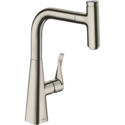HANSGROHE Cuisine metris select m71 240 douchette extractible aspect acier inox