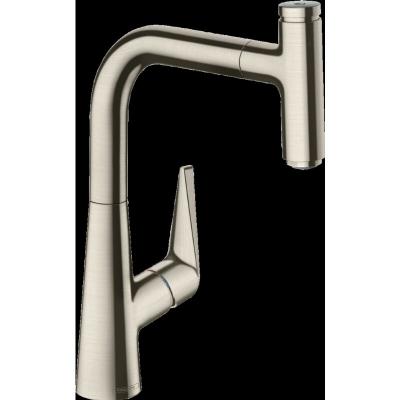 HANSGROHE  - Mitigeur de Cuisine Talis Select s avec bec orientable Steel Optic 72822800