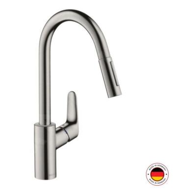 HANSGROHE Cuisine focus m41 240 douchette extractible 2 jets, sbox, aspect acier inox