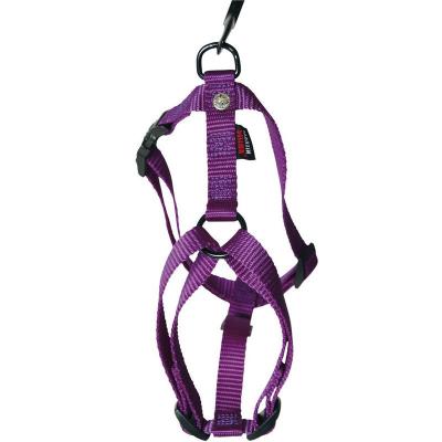 MARTIN SELLIER Harnais pour chien r&eacute;glable en nylon mauve 22cm 