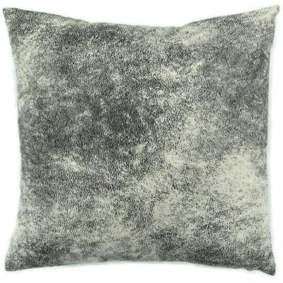 Havane - Coussin d&eacute;houssable aspect cuir blanc 40x40