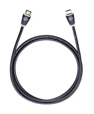 OEHLBACH  126 Easy Connect C&acirc;ble HDMI avec Ethernet 0,75m Noir