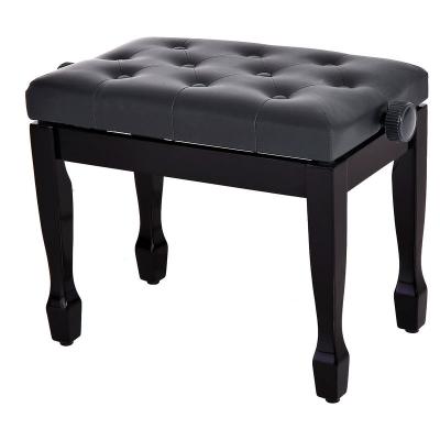 Tabouret de piano hauteur r&eacute;glable noir