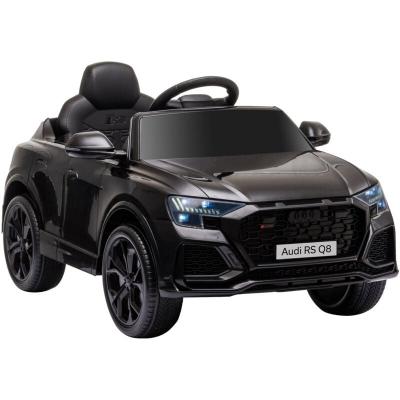 HOMCOM Voiture &Eacute;lectrique Enfant Audi Rs Q8 - 2 Moteurs - T&eacute;l&eacute;commande - Effets Sonores, Lumineux Noir