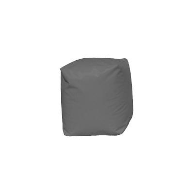 HOMEMAISON Pouf Cube Gris - Gris - 45 X 38 X 38 cm