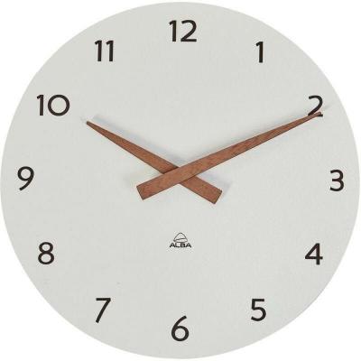 Horloge murale Alba - blanche - nature et tendance - Diam&egrave;tre 30 cm