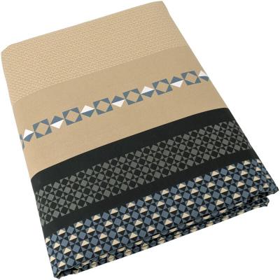 LINNEA  Housse de couette 300x240 cm percale 100% coton MARLOW acier