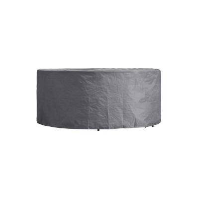PEREL Housse d'ext&eacute;rieur pour ensemble de jardin, gris, rond, &oslash; 260 cm x 85 cm - 