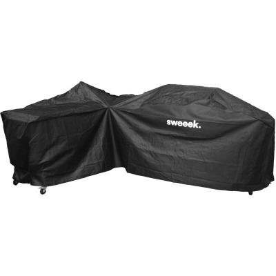 SWEEEK Housse en polyester et pvc pour Barbecue au gaz Rochefort - Noir