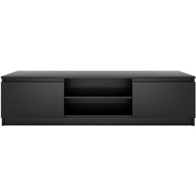 HUCOCO  - Meuble tv moderne pour salon 140 cm - Noir