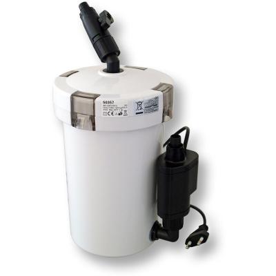 SUNSUN  HW-603B Filtre ext&eacute;rieur pour aquarium d&eacute;bit 400 l/h avec 3 &Eacute;tapes de filtration Mat&eacute;riaux et Pompe 6 W Filtre externe 