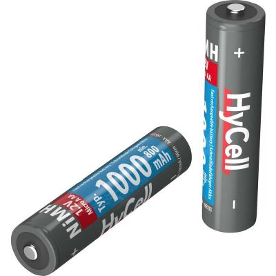 HYCELL Lot de 4 piles rechargeables NiMH AAA HR6 1.2V 1000 mAh