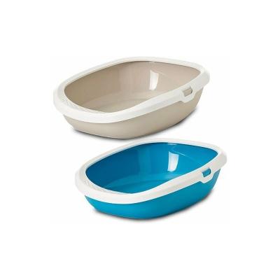 NOBBY PET Bac &agrave; liti&egrave;re large avec rebord pour chat  Gizmo
