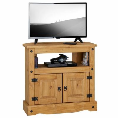 IDIMEX  Meuble TV en pin SALSA style mexicain, 2 portes
