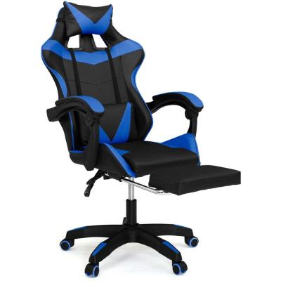 IDMARKET  Fauteuil gaming noir/bleu