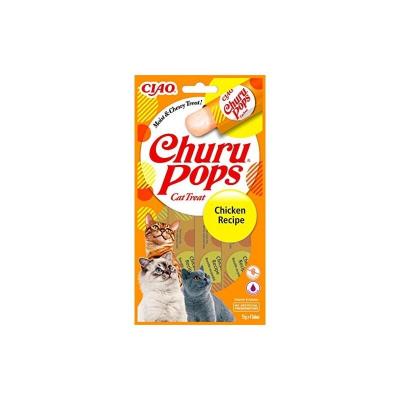 INABA  Churu Pops Chicken 14g Wet Cat Food 4 Units Multicolore