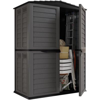 INTEC  - Abri de jardin Coffre de rangement Armoire d'ext&eacute;rieur Pr&eacute;mium 4 portes 151 x 83 x H200 cm