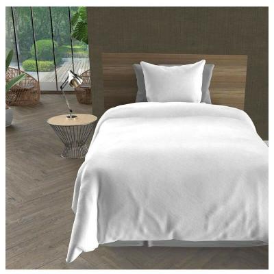 SOLEIL D OCRE Intemporel Boh&egrave;me Parure Housse de Couette, Blanc, 140 x 200 cm