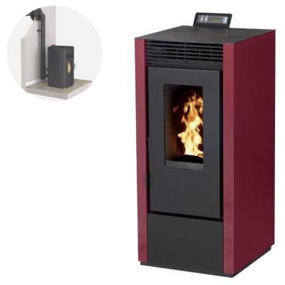 INTERSTOVES Pack Po&ecirc;le &agrave; granules MARINA 14KW Etanche + Kit Conduit Ventouse - Bordeaux