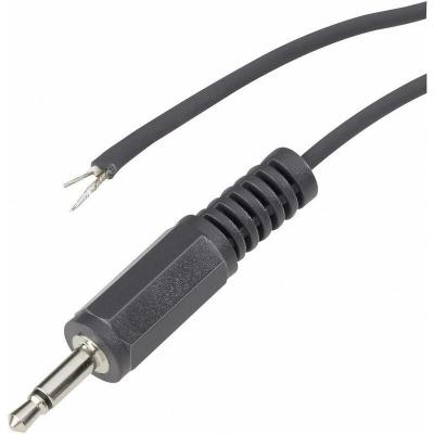 BKL ELECTRONIC  c&acirc;ble audio Mono 2,5mm une fiche jack noir 0,22 mm2 1,8 m