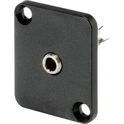 HICON Jack 3.5 mm embase femelle, contacts droits HI-J35SEFD Nombre de p&ocirc;les (num): 3 st&eacute;r&eacute;o noir