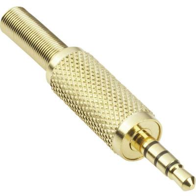 GENERIQUE Jack 3.5 mm m&acirc;le, droit 1103057 Nombre de p&ocirc;les (num): 4 st&eacute;r&eacute;o or