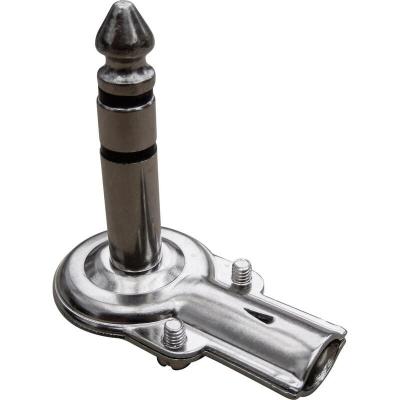  Jack 6.35 mm m&acirc;le, coud&eacute; 733075 Nombre de p&ocirc;les (num): 3 st&eacute;r&eacute;o argent 1 pc(s) 