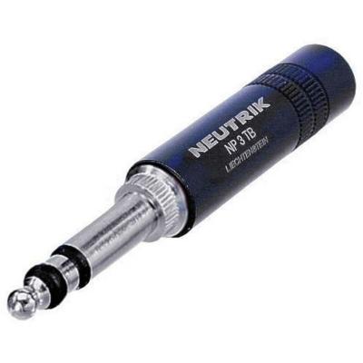 NEUTRIK Jack 6.35 mm m&acirc;le, droit NP3TB-B Nombre de p&ocirc;les (num): 3 st&eacute;r&eacute;o noir