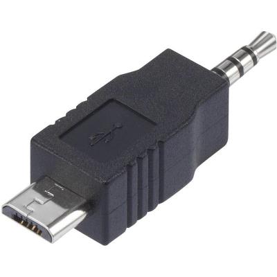 CE Adaptateur Jack m&acirc;le 2.5 mm vers USB 2.0 m&acirc;le Micro-B pour noir 1 pc(s)