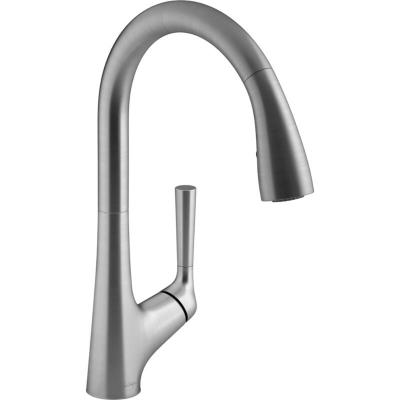 JACOB DELAFON De cuisine forte avec douchette extractible, 2 jets, inox bross&eacute;
