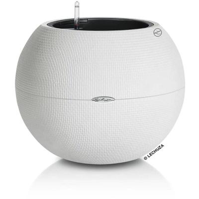  LECHUZA Jardini&egrave;re PURO Color 50 ALL-IN-ONE diam&egrave;tre 49 cm blanc