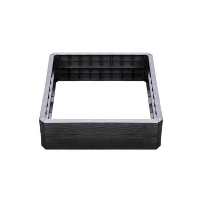 GARANTIA Carr&eacute; Potager Ergo Quadro L Imitation Bois 25 X 80 X 80 Cm