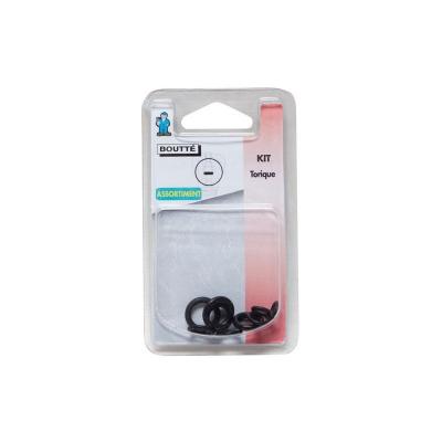 BOUTTE Kit de joints toriques  caoutchouc noir assorti - Plomberie