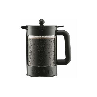 BODUM Cafeti&egrave;re &agrave; piston 2 couvercles  Bean 12 tasses 1.5 L Noire