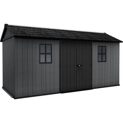 KETER Abri de jardin NEWTON PLUS 1575  L476 x P230 x H246 cm 10,94 m&sup2; coloris gris anthracite